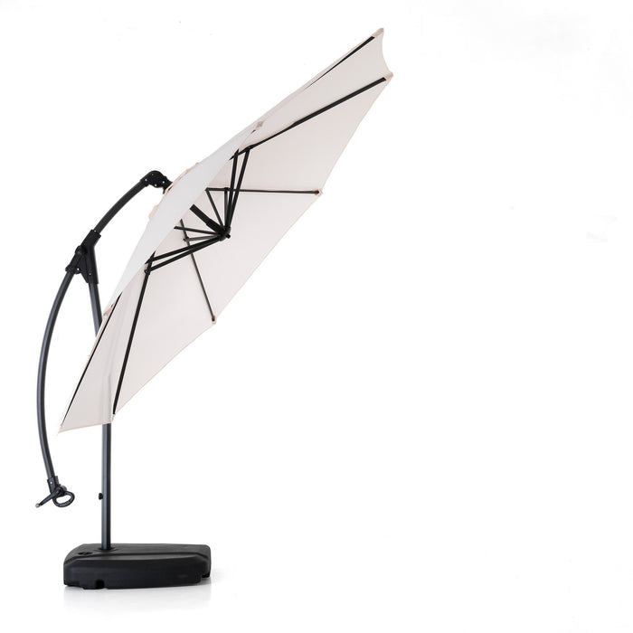 Ombrellone in acciaio antracite cm. H.260 x L.300 x P.300