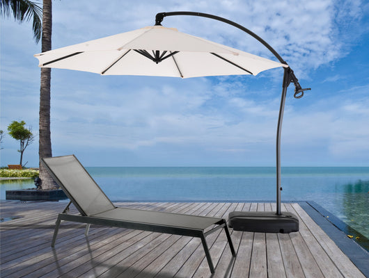 Ombrellone in acciaio antracite cm. H.260 x L.300 x P.300