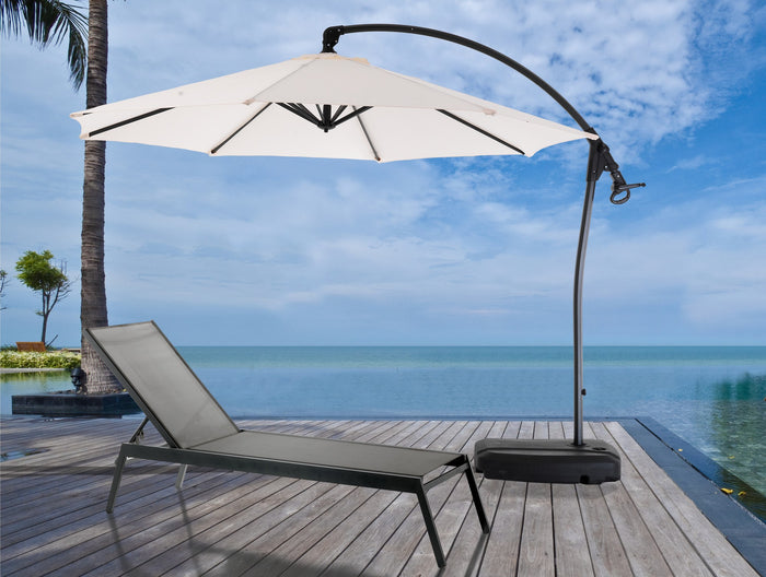 Ombrellone in acciaio antracite cm. H.260 x L.300 x P.300