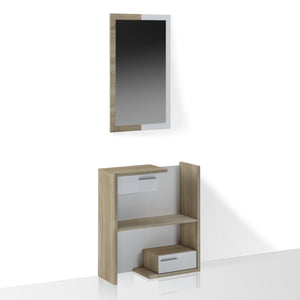 Ingresso effetto legno finitura rovere cm. H.90 x L.83 x P.29