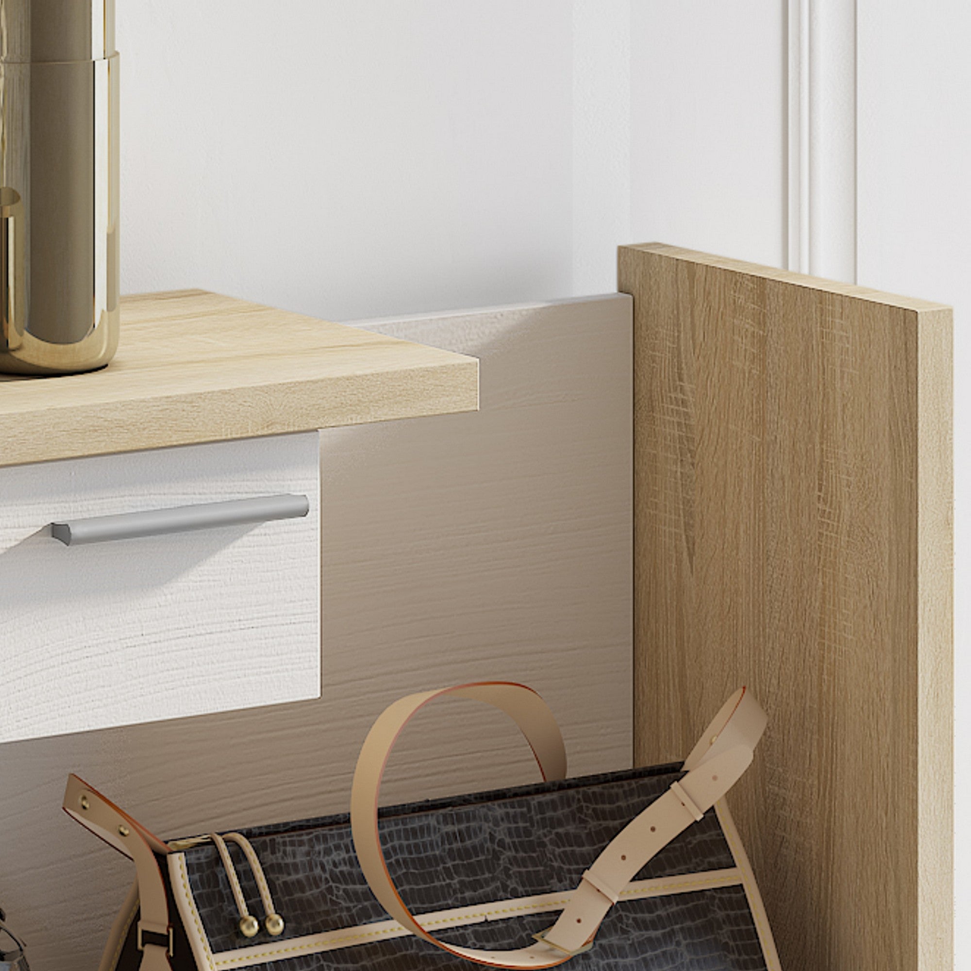 Ingresso effetto legno finitura rovere cm. H.90 x L.83 x P.29