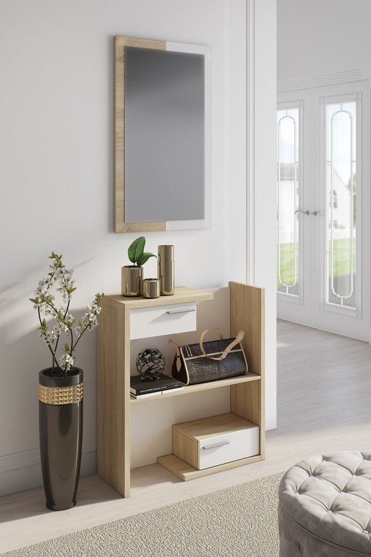 Ingresso effetto legno finitura rovere cm. H.90 x L.83 x P.29