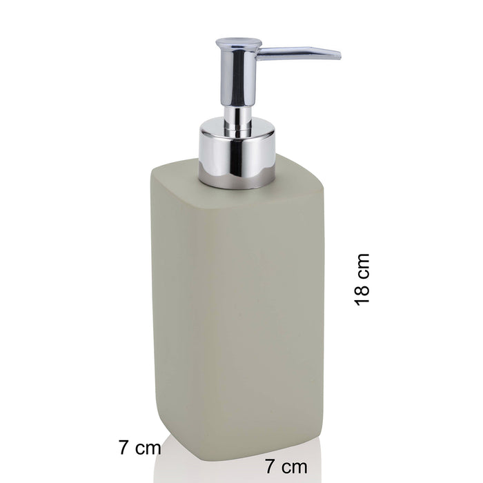 Set bagno LOEN in ceramica bianca e legno naturale