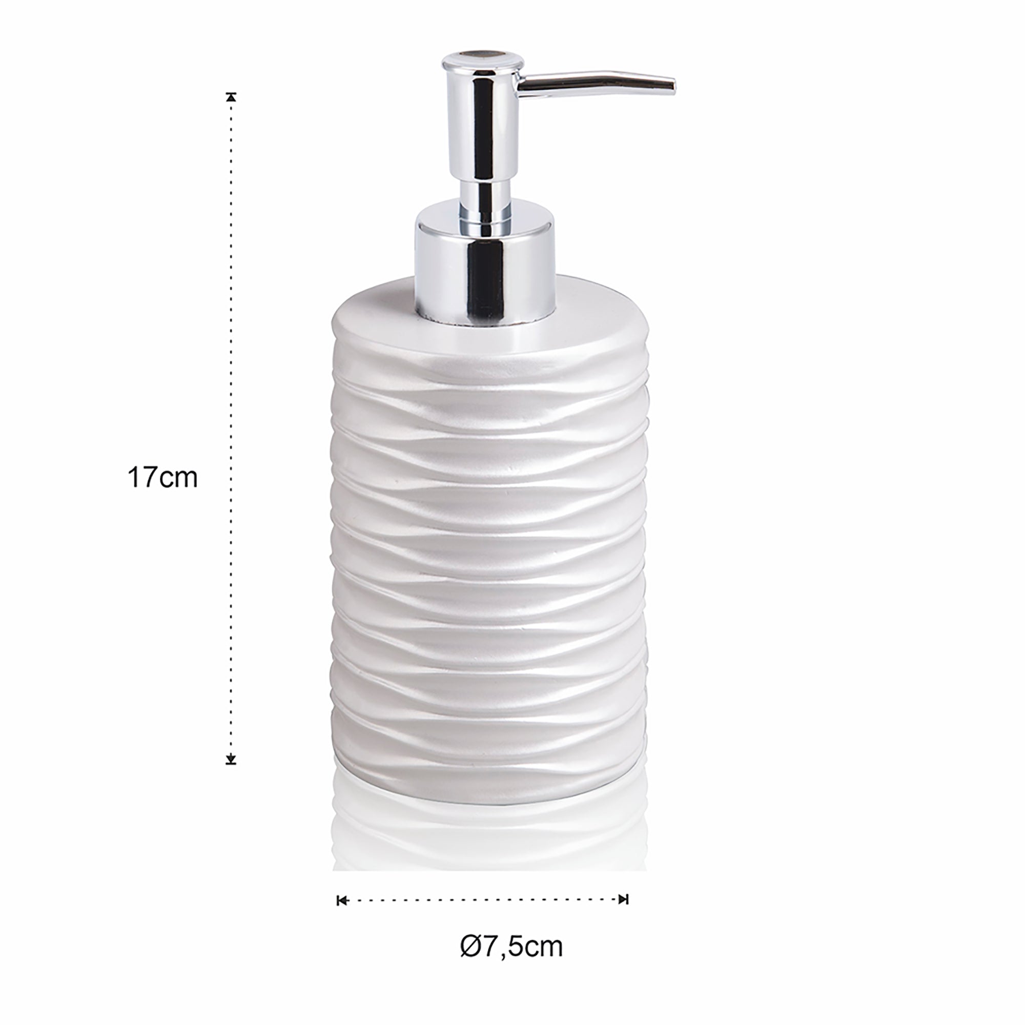 Set bagno AROS in ceramica effetto pietra grigia opaca