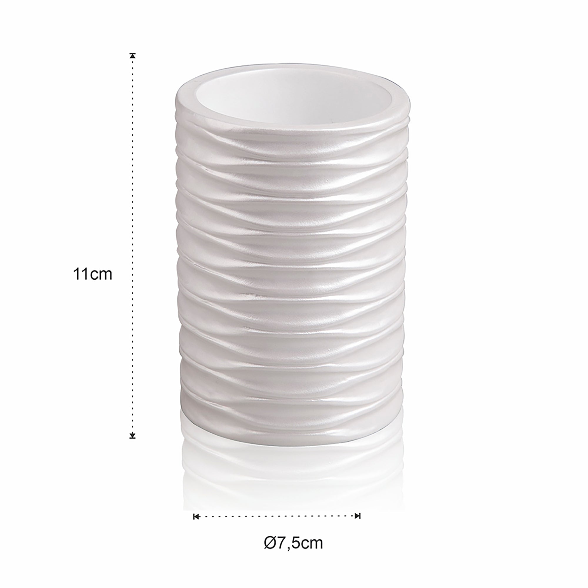 Set bagno AROS in ceramica effetto pietra grigia opaca