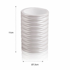 Set bagno AROS in ceramica effetto pietra grigia opaca