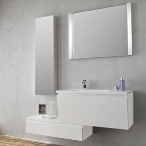 Base sospesa 1 anta in legno nobilitato con finitura opaca