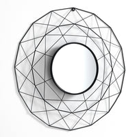 Specchiera da parete SHINE 70 cm con cornice in metallo oro