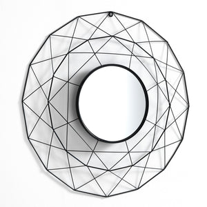 Specchiera da parete SHINE 70 cm con cornice in metallo oro