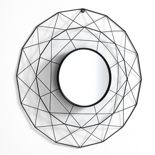 Specchiera da parete SHINE 70 cm con cornice in metallo oro