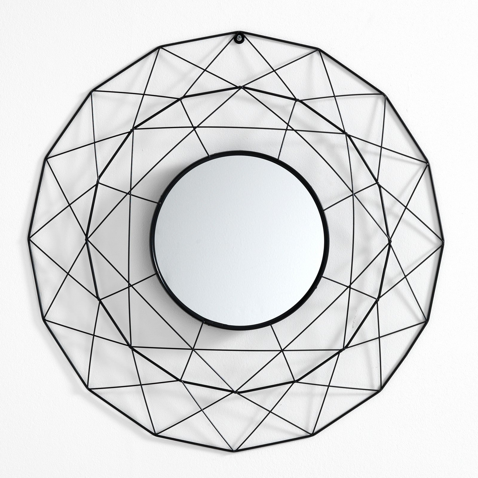 Specchiera da parete SHINE 70 cm con cornice in metallo oro