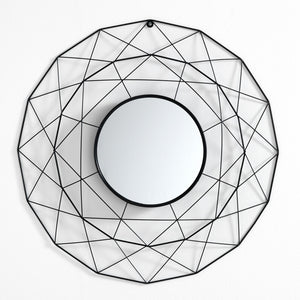 Specchiera da parete SHINE 70 cm con cornice in metallo oro