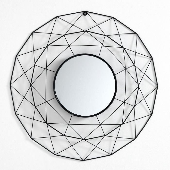 Specchiera da parete SHINE 70 cm con cornice in metallo oro