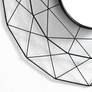 Specchiera da parete SHINE 70 cm con cornice in metallo oro