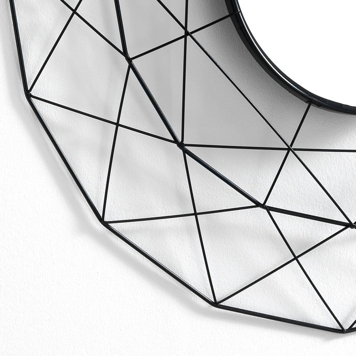 Specchiera da parete SHINE 70 cm con cornice in metallo oro