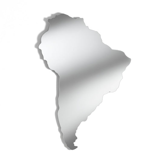 Specchio NEW WORLD con cornice sottile in metallo nero