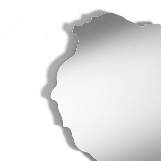 Specchio NEW WORLD con cornice sottile in metallo nero