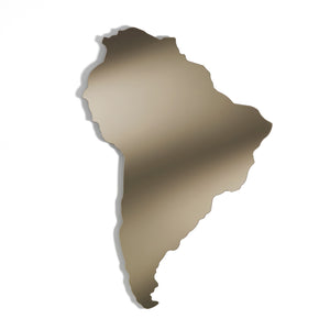 Specchio NEW WORLD BRONZE con cornice in metallo bronzo