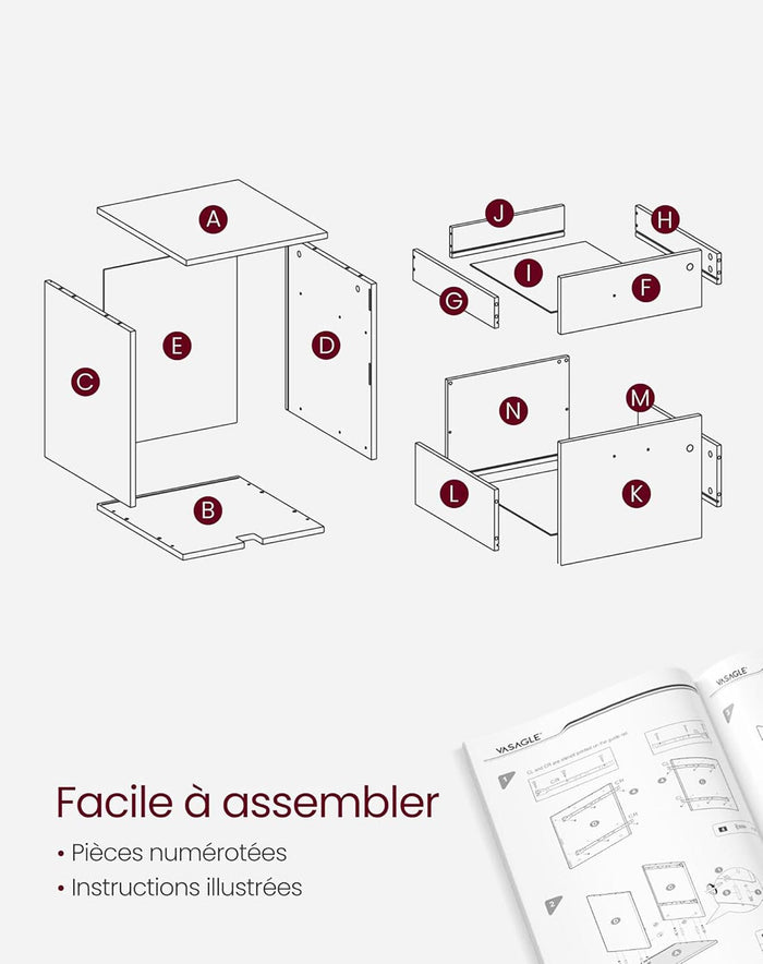 Mobiletto per ufficio mobiletto portaoggetti mobiletto basso 2 cassetti per cartelle sospese nero 12_0004813