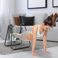 Barre per Dip con Passanti e Maniglie Imbottite, 90x81x92.5 cm, Nero