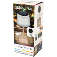 Lampada da Tavolo Sunrise Ricaricabile Solare tortora