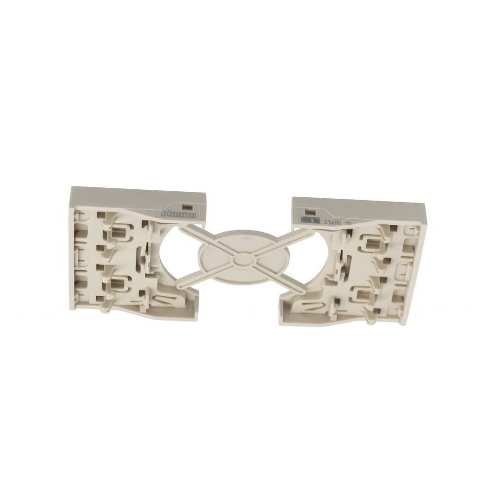 Cover bticino living now per prese standard p40 2 moduli varie finiture *** colore sabbia, confezione 1