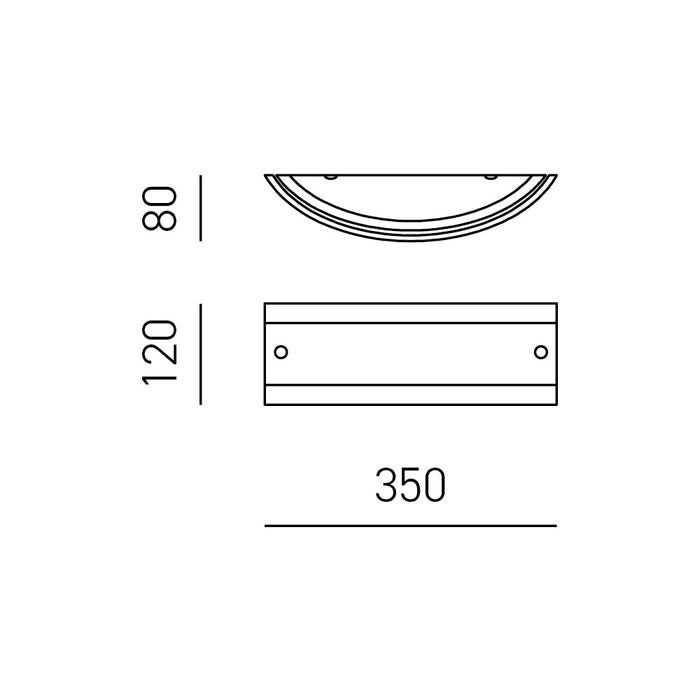 Applique Lecce in vetro satinato bianco 35x12cm, 1 luce E27 max 42W, IP20, Lampada da muro e montatura metallo con dettagli cromo, lampadina esclusa
