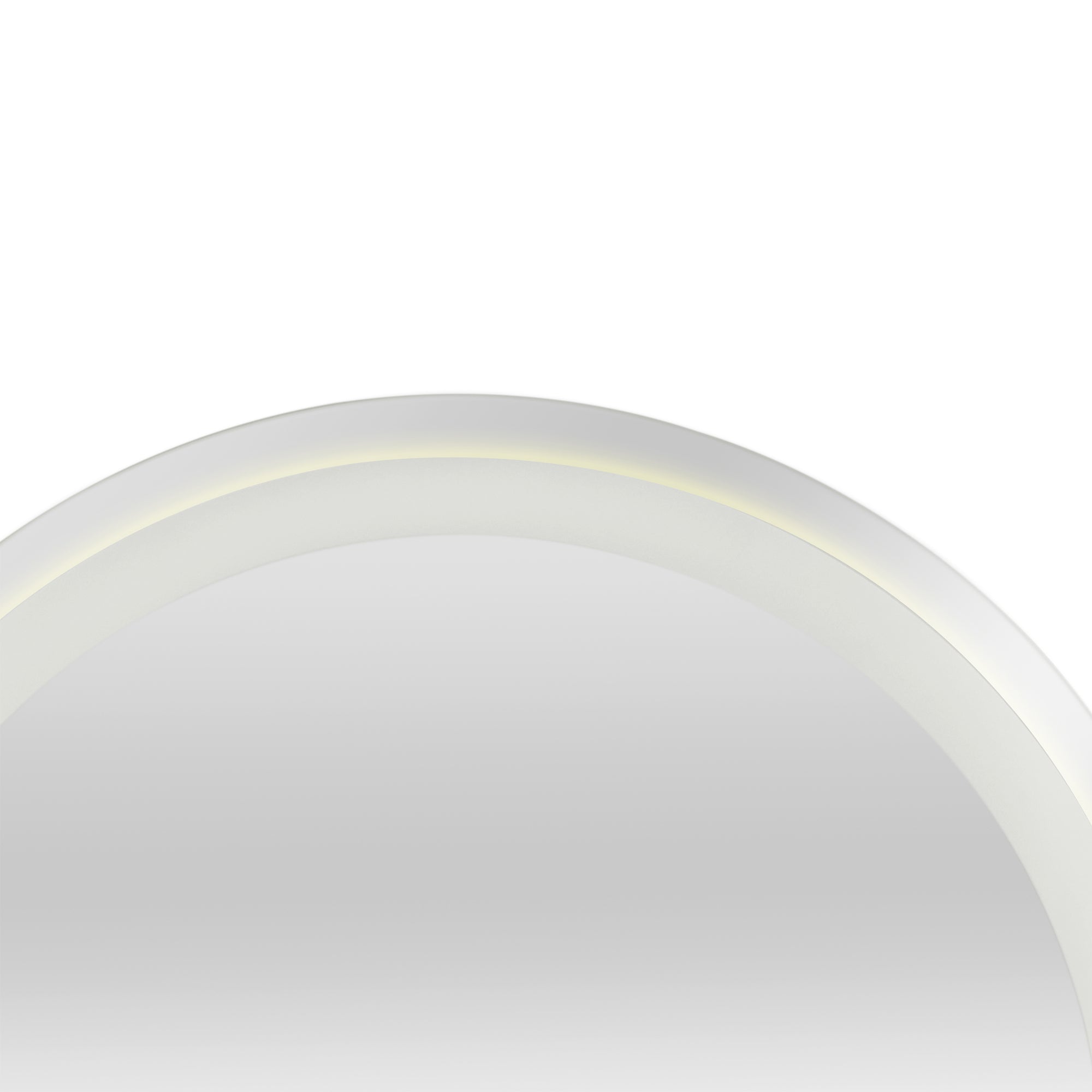 Specchio LED da Parete Maratea Multifunzionale Ø50 cm Cornice Argentata pro.tec