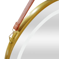 Specchio LED da Parete Picerno Ø50 cm Cornice Dorata pro.tec