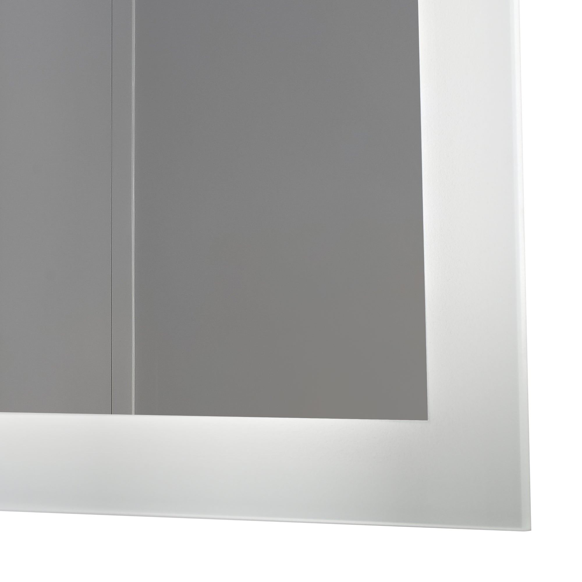Specchio LED da Parete Scafa Multifunzionale Cornice Bianca 45 x 60 cm pro.tec