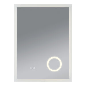 Specchio LED da Parete Scafa Multifunzionale Cornice Bianca 60 x 80 cm pro.tec