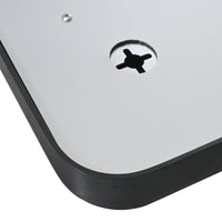 Specchio LED da Parete Pescara Multifunzionale 50 x 70 cm Cornice Nera pro.tec