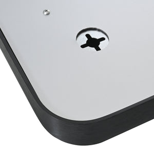 Specchio LED da Parete Pescara Multifunzionale 50 x 70 cm Cornice Nera pro.tec