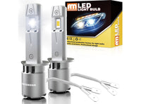 LED H1 Lampadine per Fari Auto Canbus 6000K Bianco 12V 24V Abbaglianti e Anabbaglianti Sostituzione per Alogena e Xeno