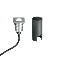 Calpestabile LED per esterno IMPACT DC24V quadrato nichel 3W 3000K (luce calda)