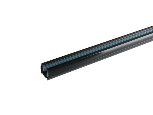 LED-TRACK-1M NERO BINARIO TRIFASE NERO INCLUSO TAPPI 4,3X3,5X100CM