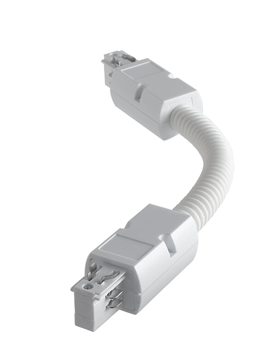 LED-TRACK-FLEX CONNESSIONE FLESSIBILE BIANCA PER BINARIO 37,8X4,2X3,4CM