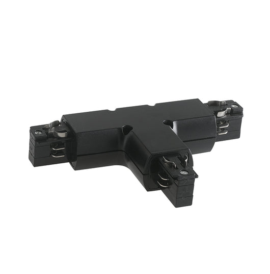 LED-TRACK-T-R1 NERO CONNESSIONE A T DESTRA (R1) NERA PER BINARIO 18X11X3,4CM