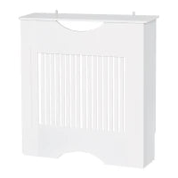 Copritermosifone Bianco in MDF con Piano d'Appoggio e Design Antiribaltamento, 78x19x82 cm