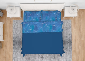 Completo Lenzuola Letto In 100% Cotone Made Italy Disegno Zodiaco 25GI - Maxi - Zodiaco 25GI