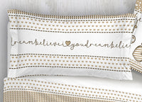 Completo Lenzuola In Cotone Flanella Disegni Natalizi Invernali Renne Cuori OB - Singolo - Dream Beige