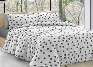 Copripiumino Sacco Piumone 100% Cotone Made In Italy Disegno Pois LT - Matrimoniale - Pois