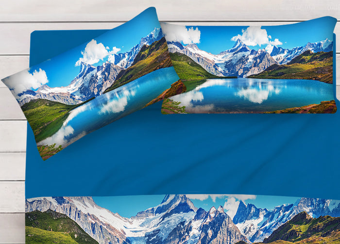 Lenzuola Copriletto Letto Sogni D'oro 100% Cotone Disegno Bernese 63 - Singolo - Bernese 63