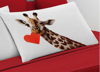 Completo Lenzuola Matrimoniale 100% Cotone Digitale Spin-Off Giraffa