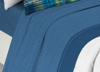 Completo Lenzuola Matrimoniale 100% Cotone Digitale Spin-Off Paesaggio