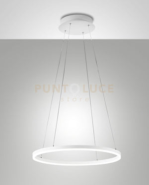 LEO SOSPENSIONE BIANCA A LED 36W 3000K 3780LM D.60CM DIMMERABILE DALI