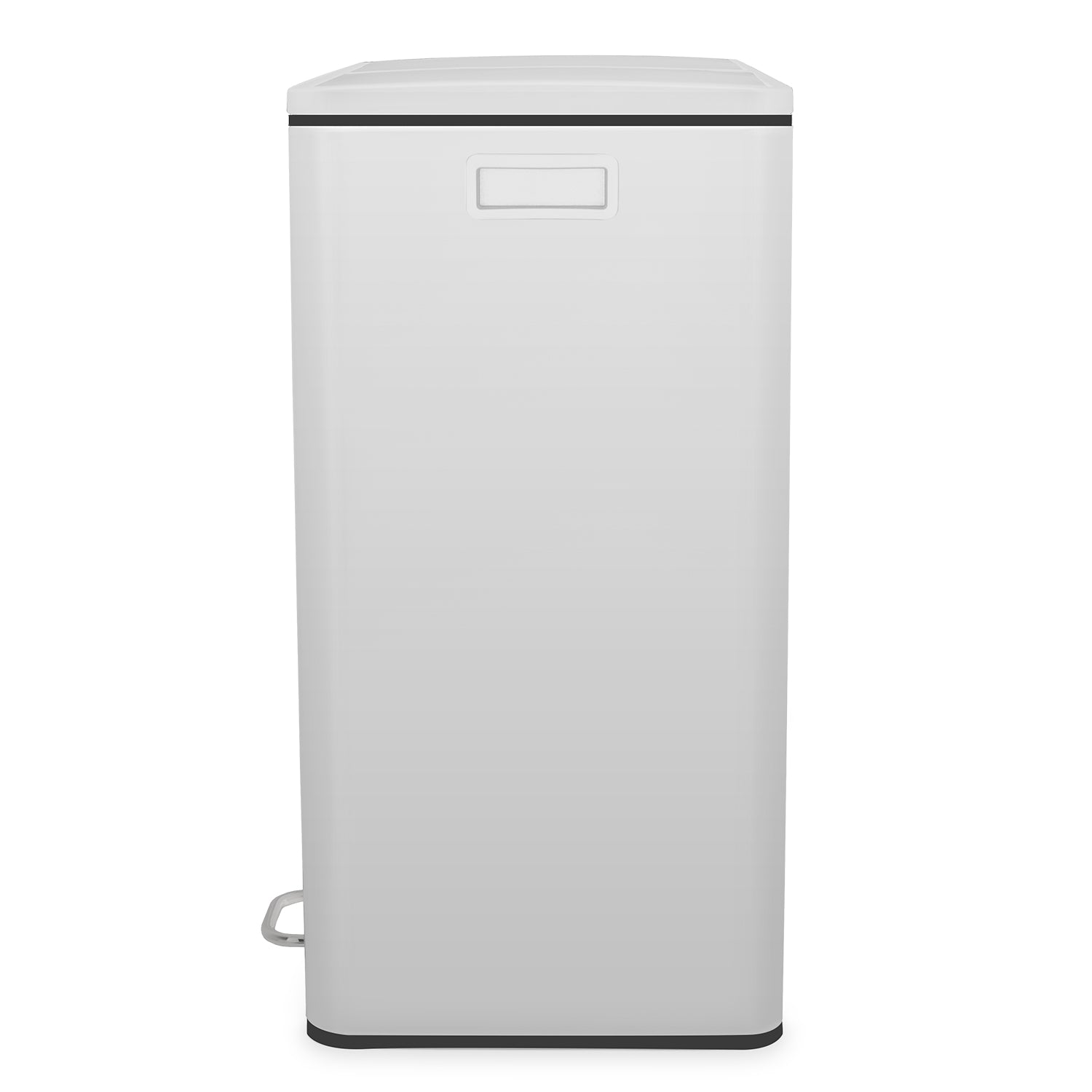 Les Collectors Pattumiera da cucina per differenziata, 2x30L, in acciaio inox, bianco
