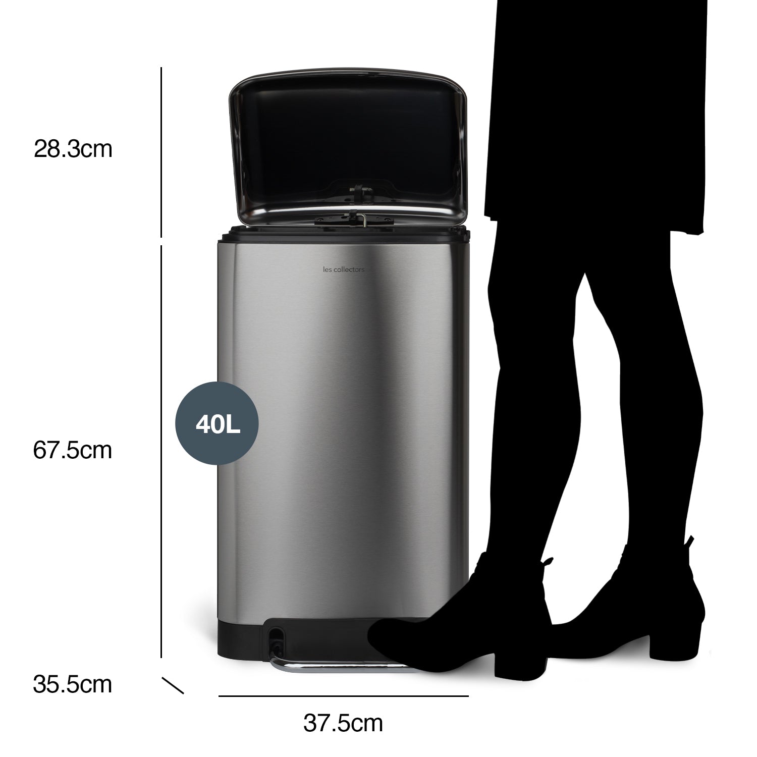 Pattumiera a pedale 40L