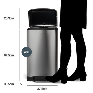 Pattumiera a pedale 40L