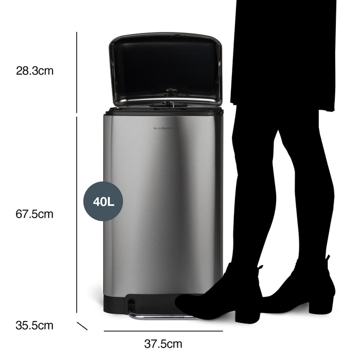 Pattumiera a pedale 40L